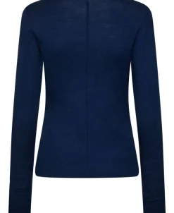 Dame Magasin du Nord Collection Cilla 16 V-halset bluse - 100% merino wool RWS