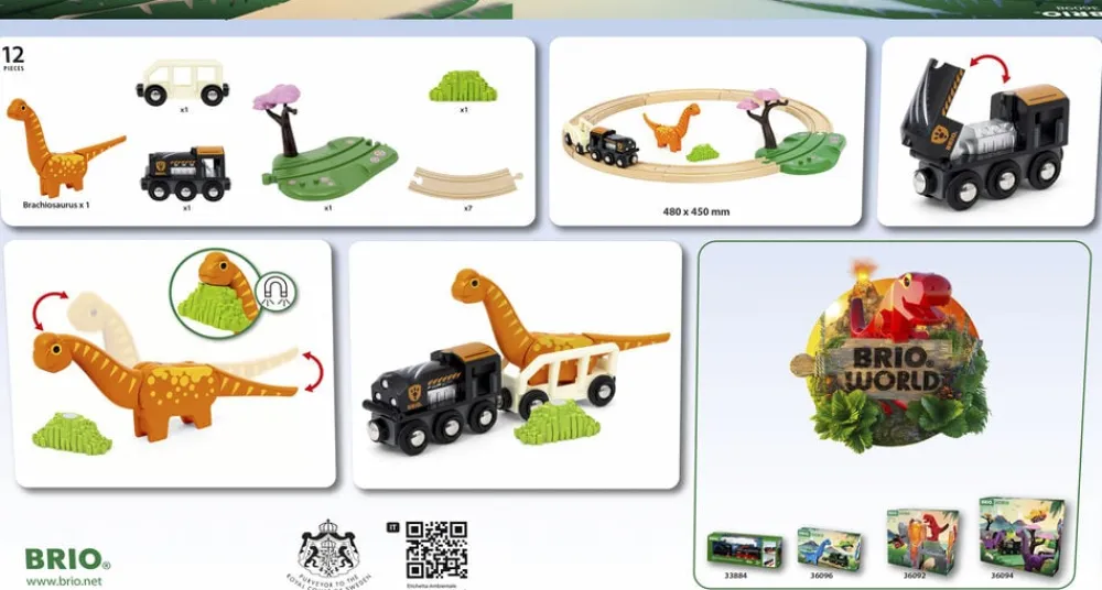 Børn Brio Cirkelsæt med Dinosaur