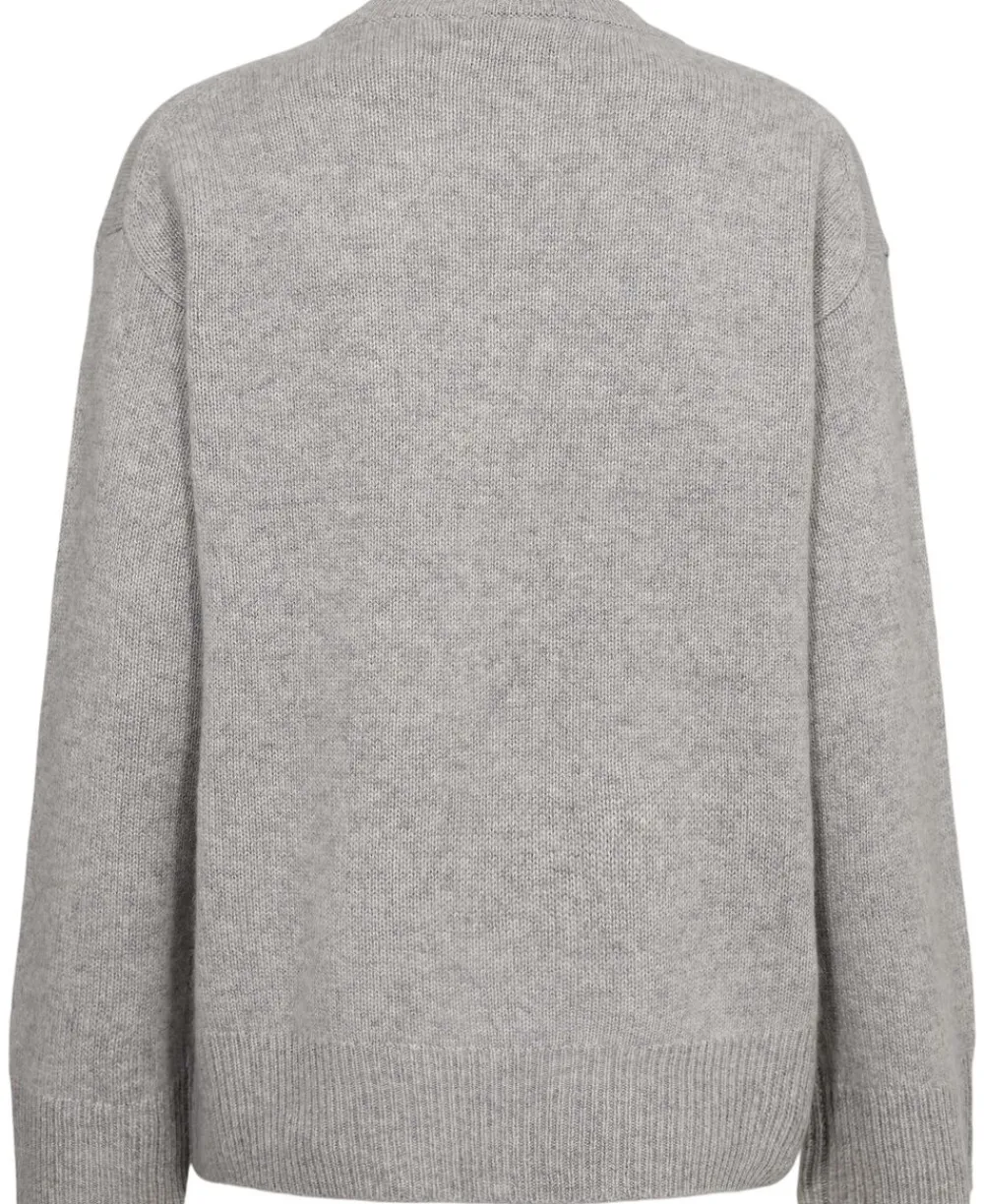 Magasin du Nord Collection Classic 2 - 100% Cashmere Light grey melange Discount