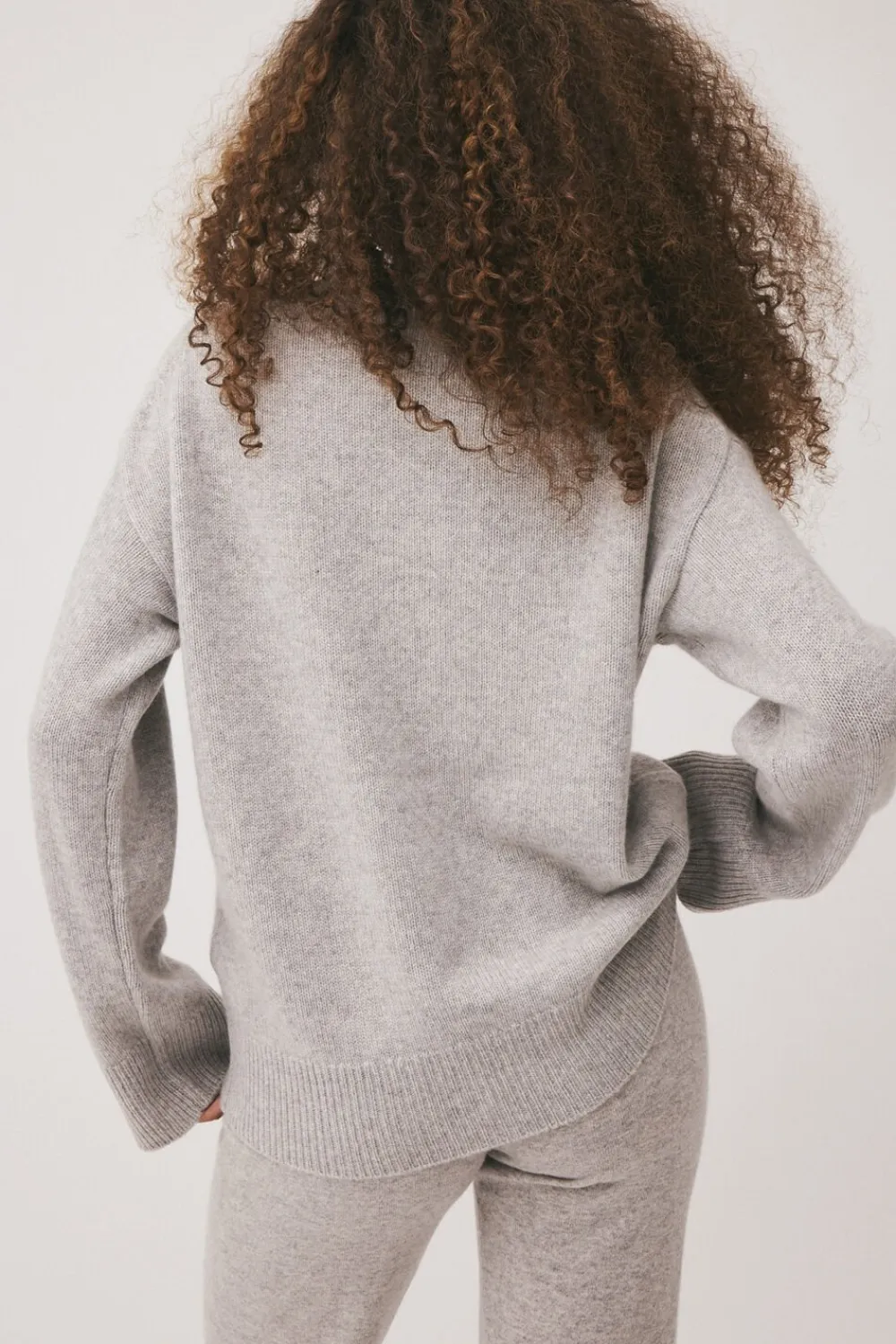Magasin du Nord Collection Classic 2 - 100% Cashmere Light grey melange Discount