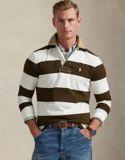 Polo Ralph Lauren Classic Fit Khaki-Collar Rugby Shirt