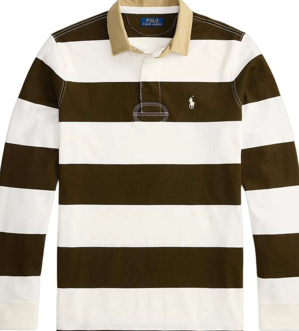 Polo Ralph Lauren Classic Fit Khaki-Collar Rugby Shirt