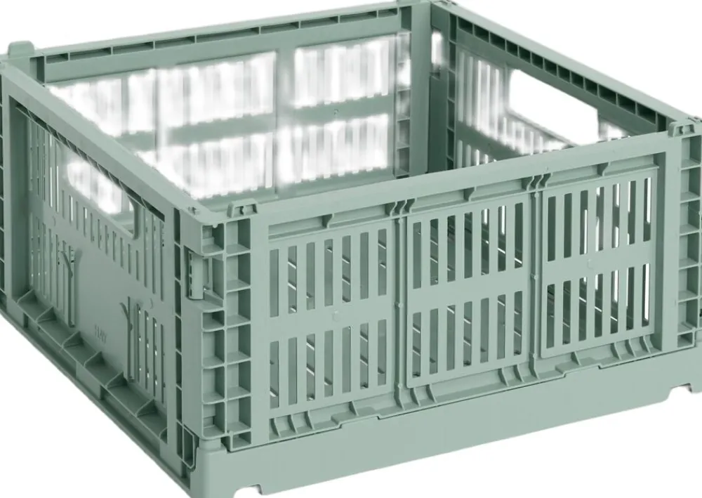 Hay Colour Crate, Square, Medium Sage green Outlet