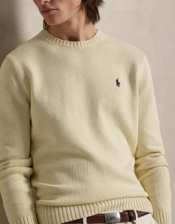 Cotton Crewneck Sweater><noscript><img width=