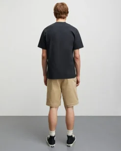 Mads Nørgaard - Copenhagen Cotton Twill Stretch Elias Shorts Beige Outlet