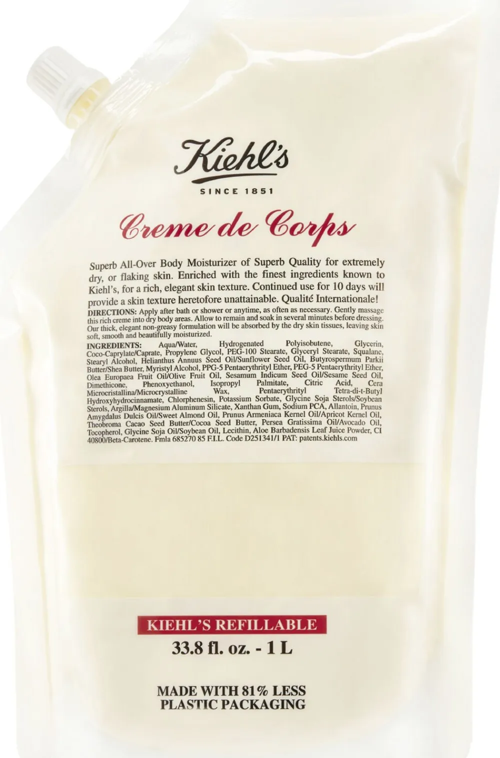 Kiehl's Creme De Corps Hydrating Body Moisturizer Refill