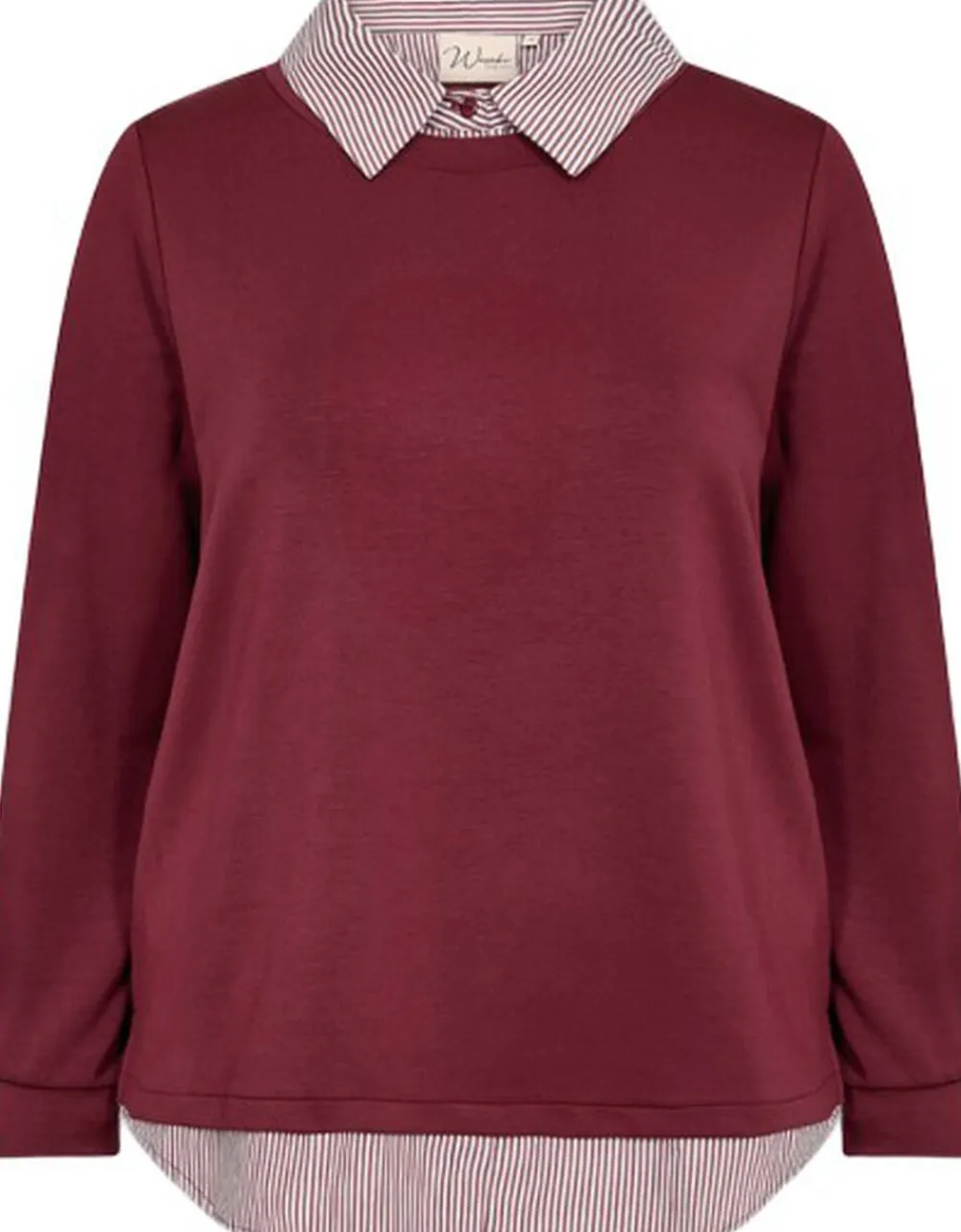 Curvy WA-SABINA 63 Sweatshirt Bordeaux>Wasabiconcept Discount