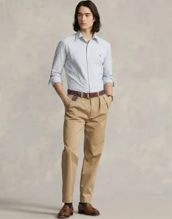 Polo Ralph Lauren Custom Fit Oxford Shirt Blue/white stripe Clearance