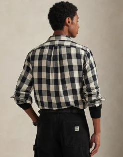 Custom Fit Plaid Double-Faced Shirt><noscript><img width=