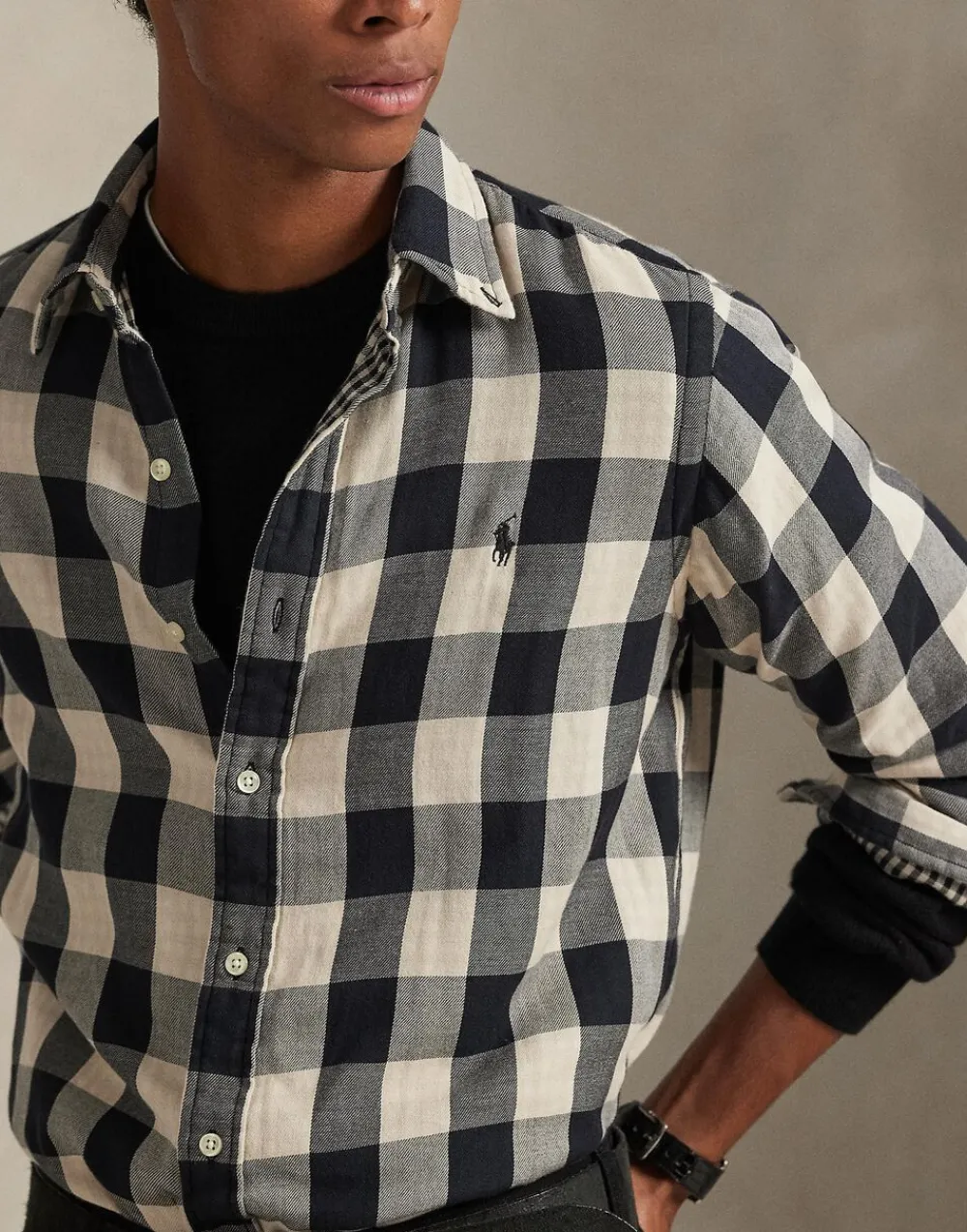 Custom Fit Plaid Double-Faced Shirt>Polo Ralph Lauren Sale