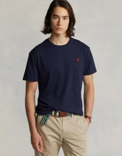 Polo Ralph Lauren Custom Slim Fit Jersey Crewneck T-Shirt Ink Outlet