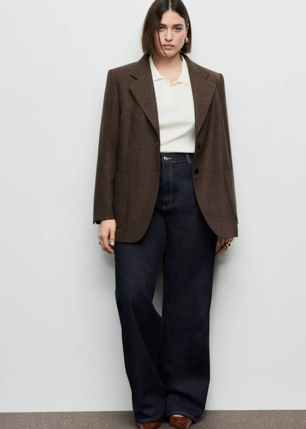 Dame MANGO Danila high-waisted wide-leg jeans