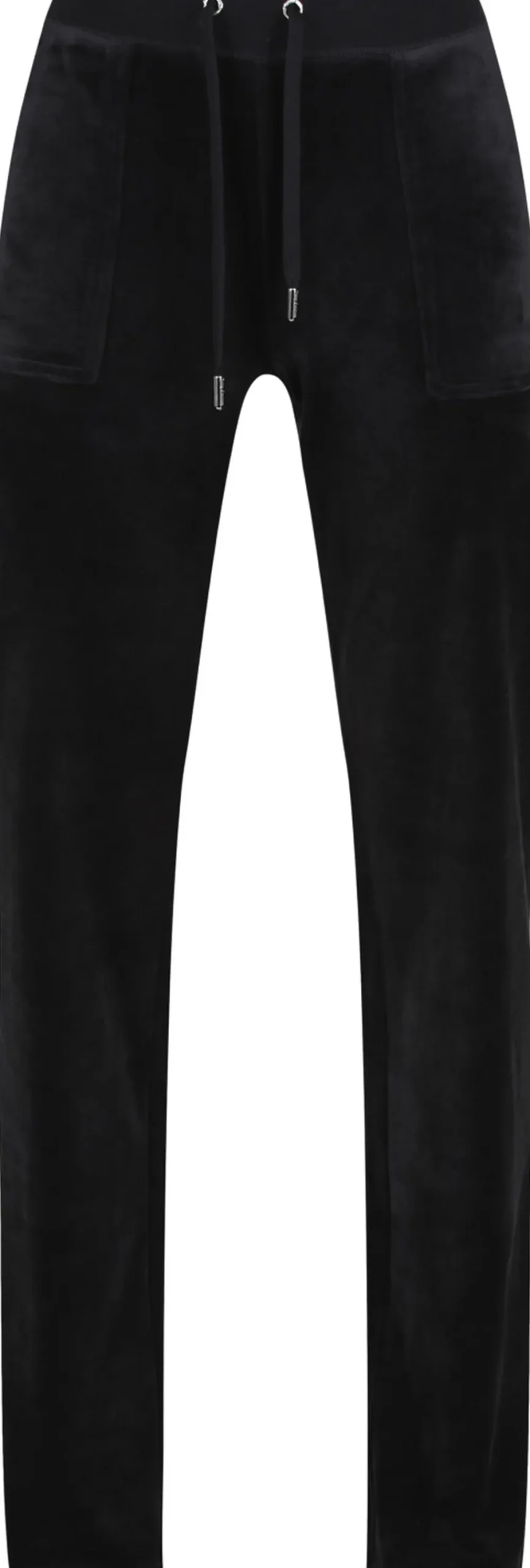 Juicy Couture Del Ray Classic Velour Pant Pocket Design Black New