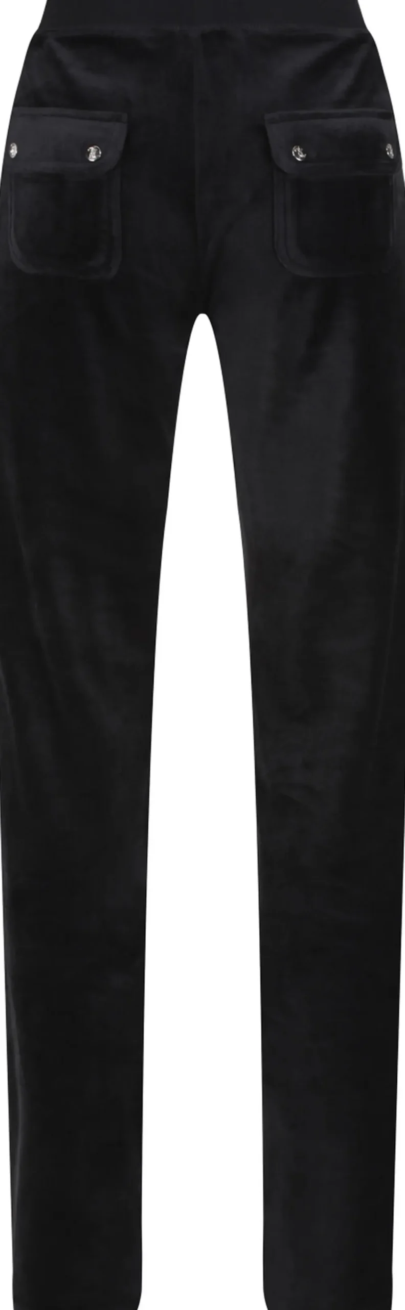 Juicy Couture Del Ray Classic Velour Pant Pocket Design Black New