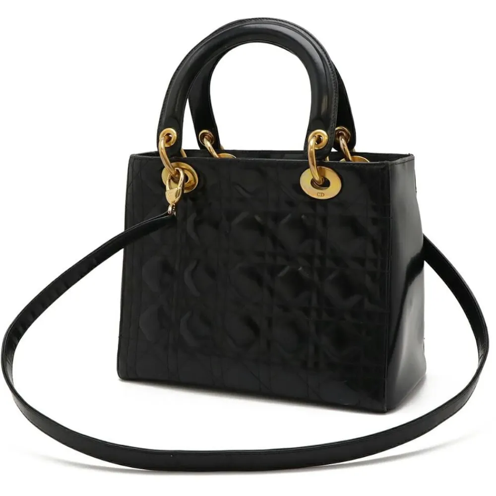 Dior Vintage Dior Lady Dior Black Hot