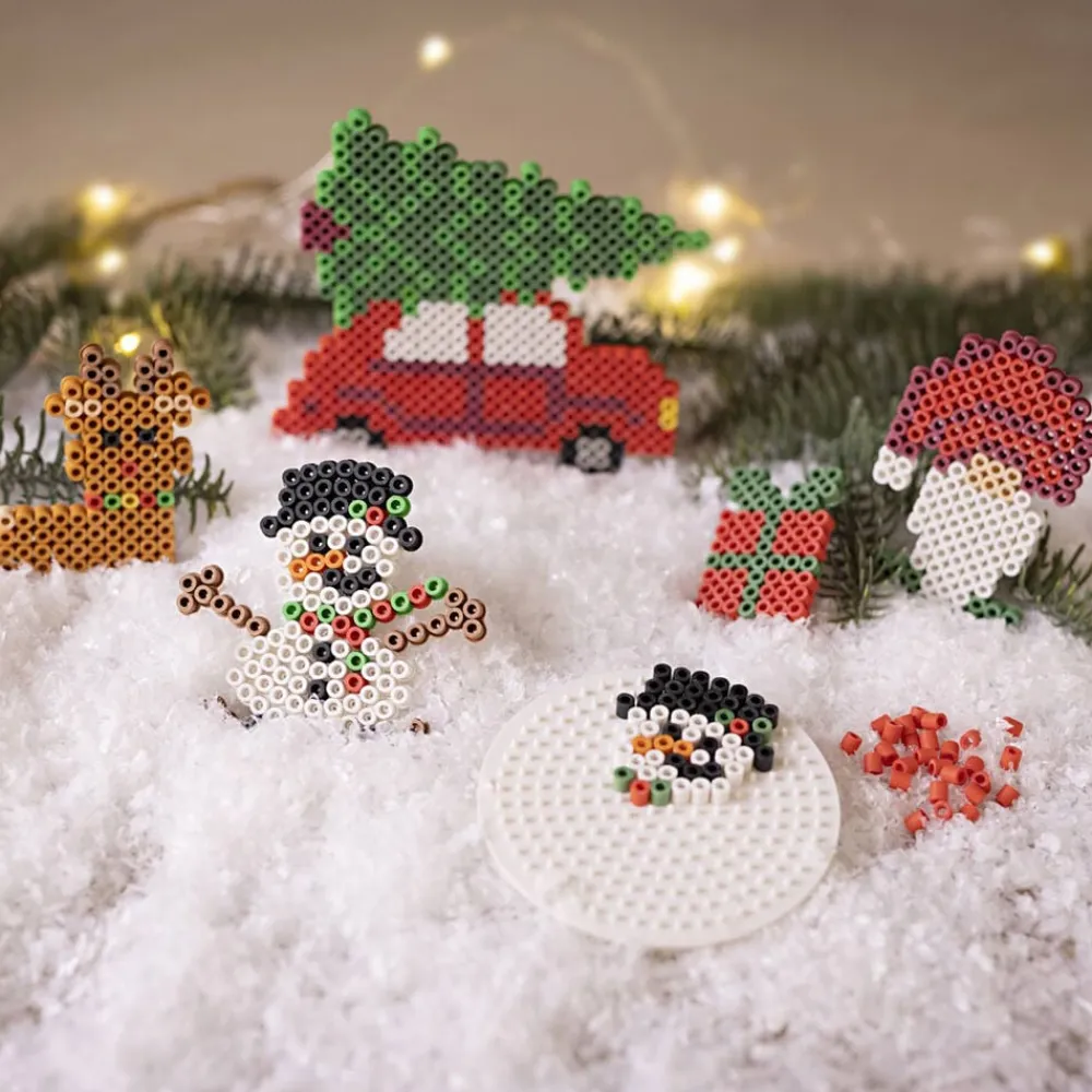 DIY Kit BioBeads , Julebil, rensdyr, snemand, nisse og gave>Creativ Company Outlet