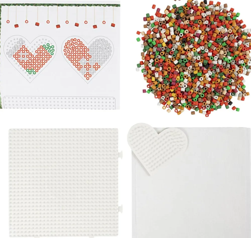 DIY Kit BioBeads , Julemand, julesok, julehjerte, juletræ o>Creativ Company