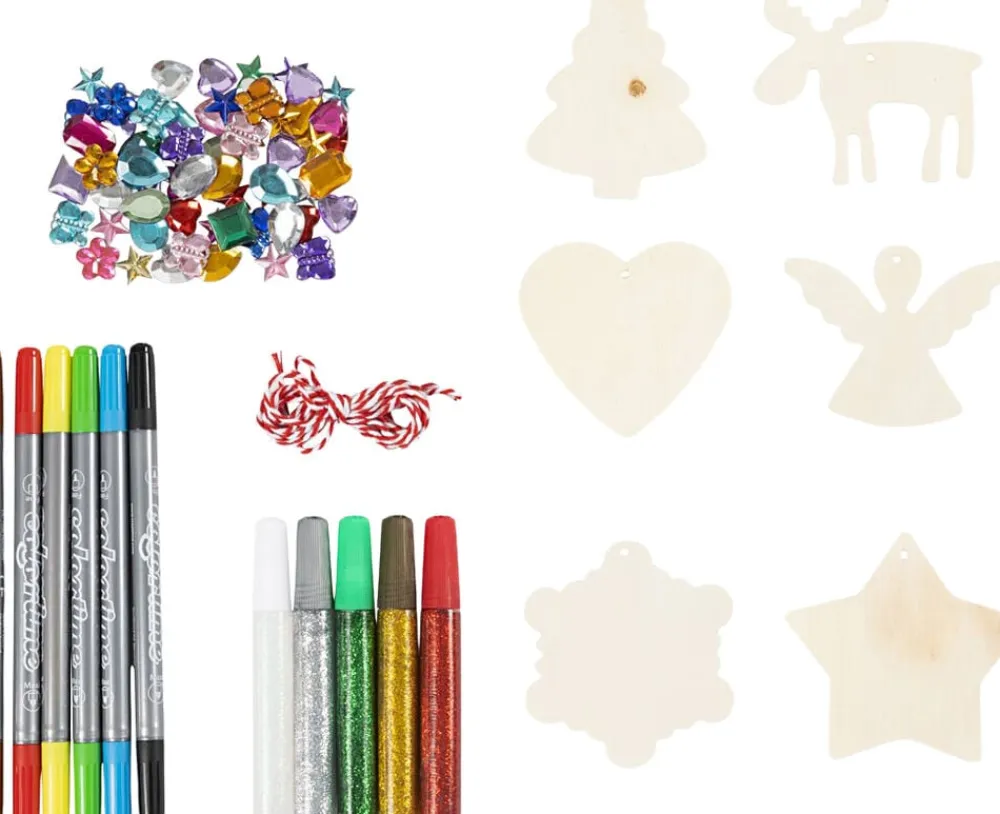Børn Creativ Company DIY Kit Julepynt, Farvelægning