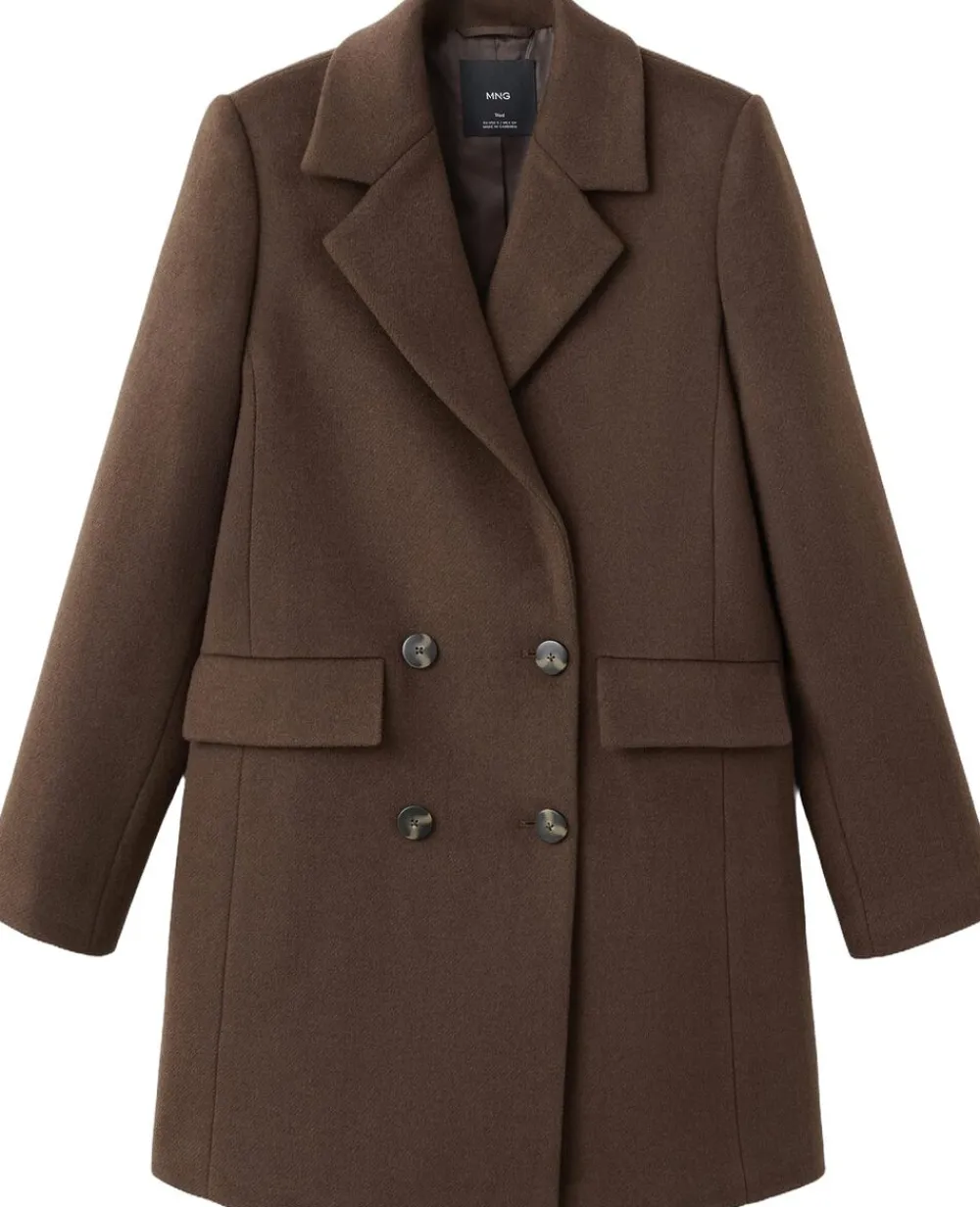 Double-breasted wool blend coat>MANGO Hot