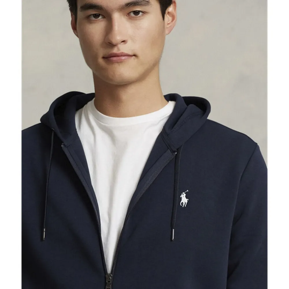 Polo Ralph Lauren Double-Knit Full-Zip Hoodie Blå New