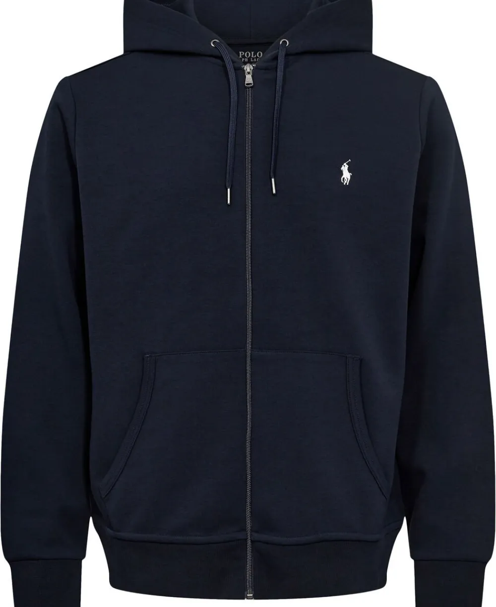 Polo Ralph Lauren Double-Knit Full-Zip Hoodie Blå New