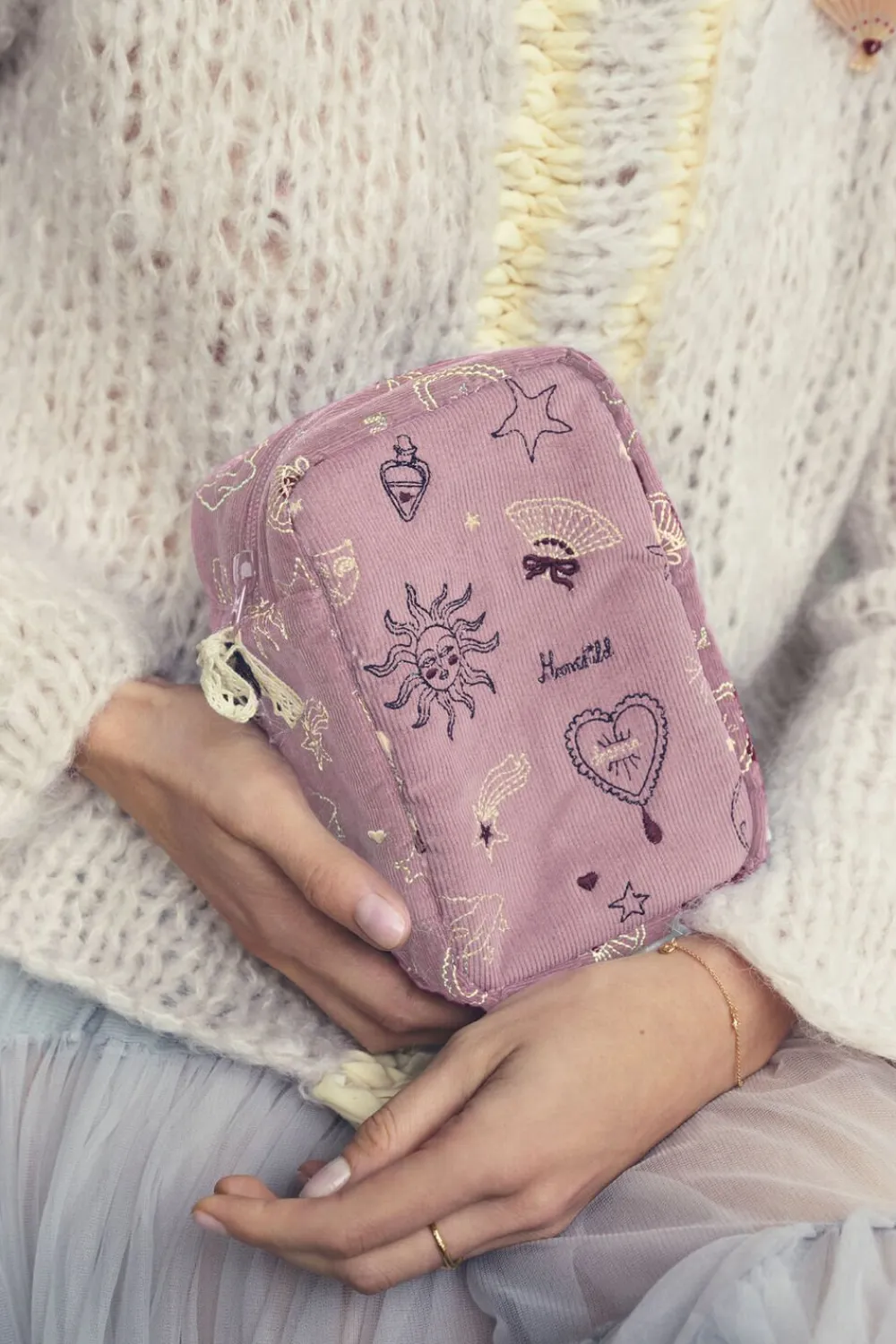 Maanesten Dreams Makeup Bag Purple Theatre Magic Multicolor Clearance