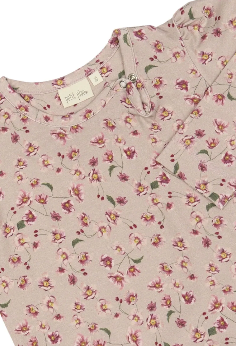 Dress L/S Gather Printed>PETIT PIAO Best