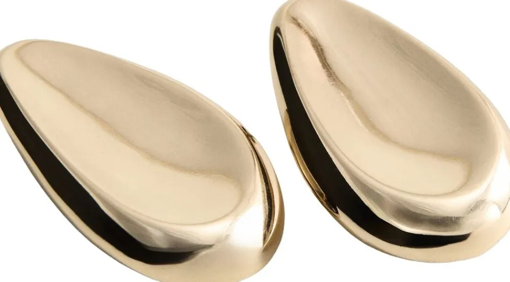 MANGO Drop earrings Gold New