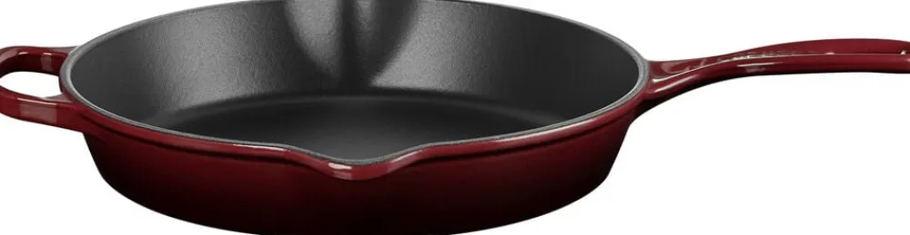 Dyb Stegepande i støbejern 26cm Garnet>Le Creuset Discount