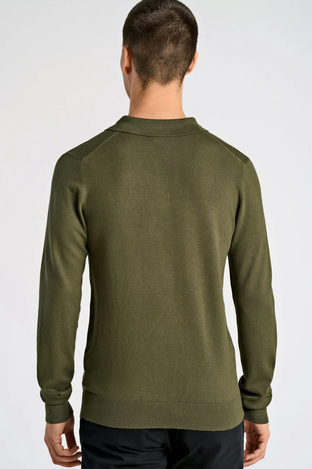 Lindbergh Ecovero L/S polo Grøn Clearance