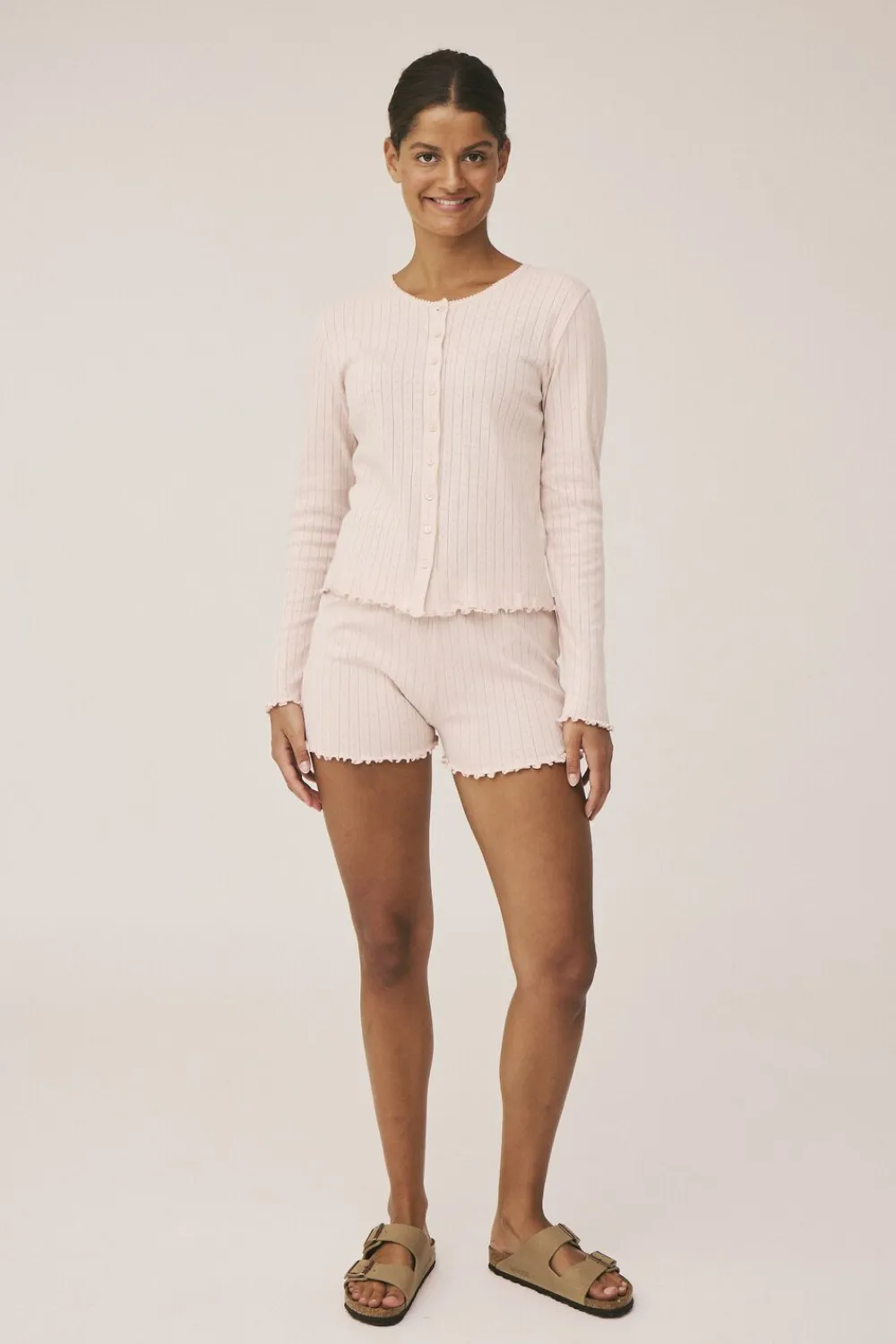 Dame Magasin du Nord Collection Eloise 10 Cardigan Pointelle - 100% Økologisk Bomuld GOTS