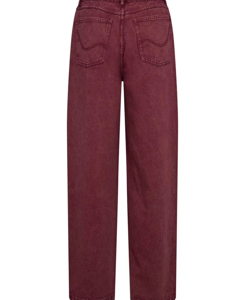 Magasin du Nord Collection Emma M125 Barrel jeans - 100% Økologisk bomuld GOTS Washed bordeaux Best