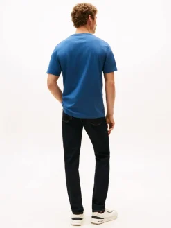 Tommy Hilfiger ESS SEASONAL REG FIT SOLID TEE Aegean sea Sale