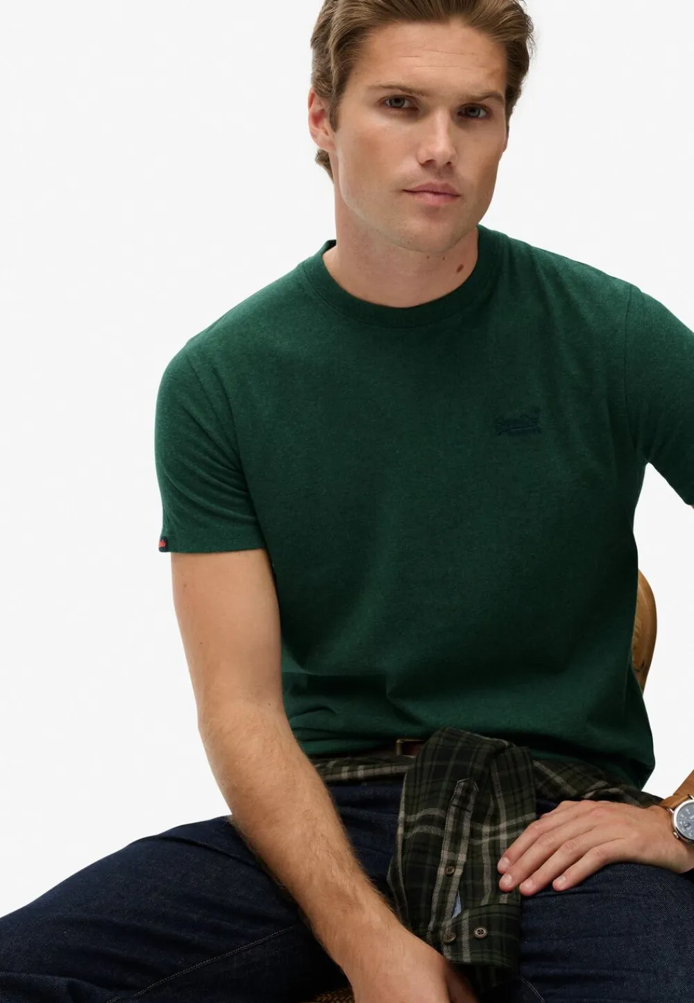 ESSENTIAL LOGO EMB TEE>Superdry Sale