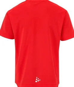 Craft Evolve 2. 0 Structured Løbe T-shirt R&oslash;d