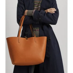 Faux-Leather Reversible Tote><noscript><img width=