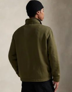 Polo Ralph Lauren Fleece Deck Jacket Grøn Clearance
