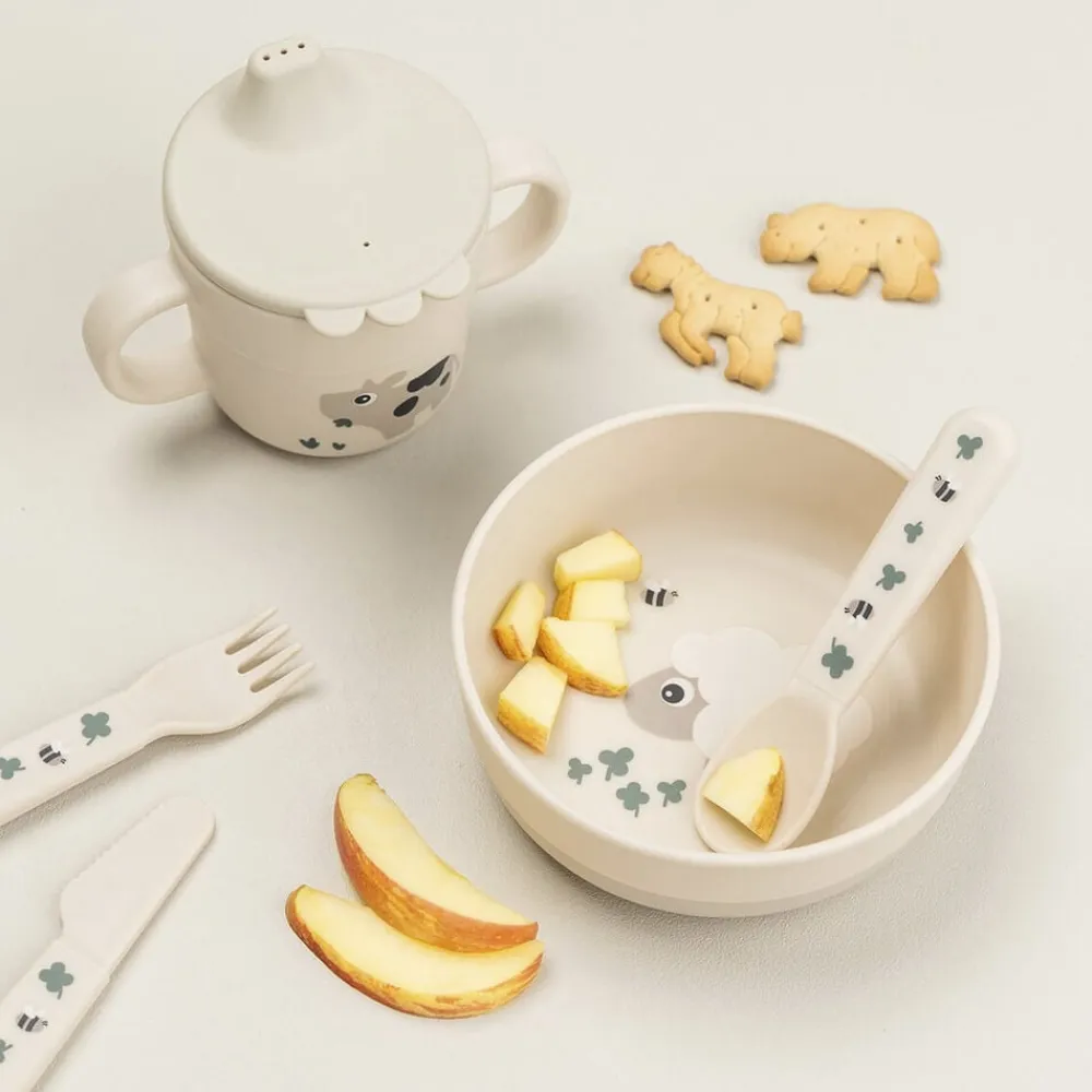 Done by Deer Foodie skål Tiny farm Sand Online