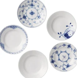Royal Copenhagen Gift with History Mix tallerkener 11 cm. 5pk.