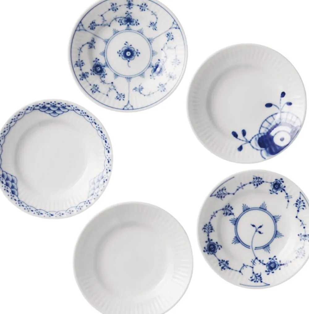 Royal Copenhagen Gift with History Mix tallerkener 11 cm. 5pk.