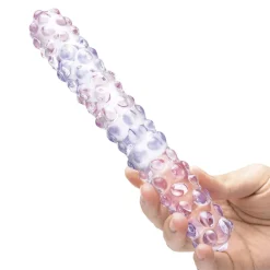 GLAS - PURPLE ROSE NUBBY DILDO>Iroha Outlet