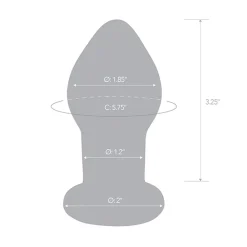 Gläs GLAS - RECHARGEABLE REMOTE CONTROLLED VIBRATING BUTT PLUG