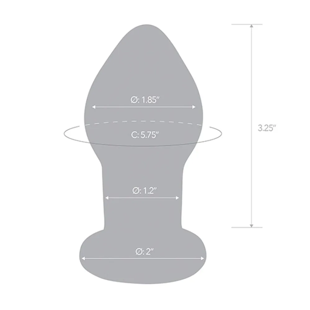 Gläs GLAS - RECHARGEABLE REMOTE CONTROLLED VIBRATING BUTT PLUG