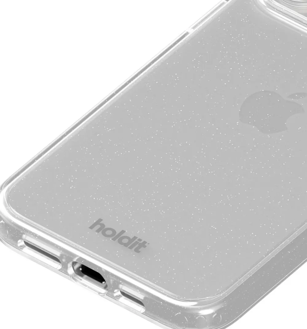 HoldIt Glitter Case iPhone 14 Pro Max Hvid Clearance