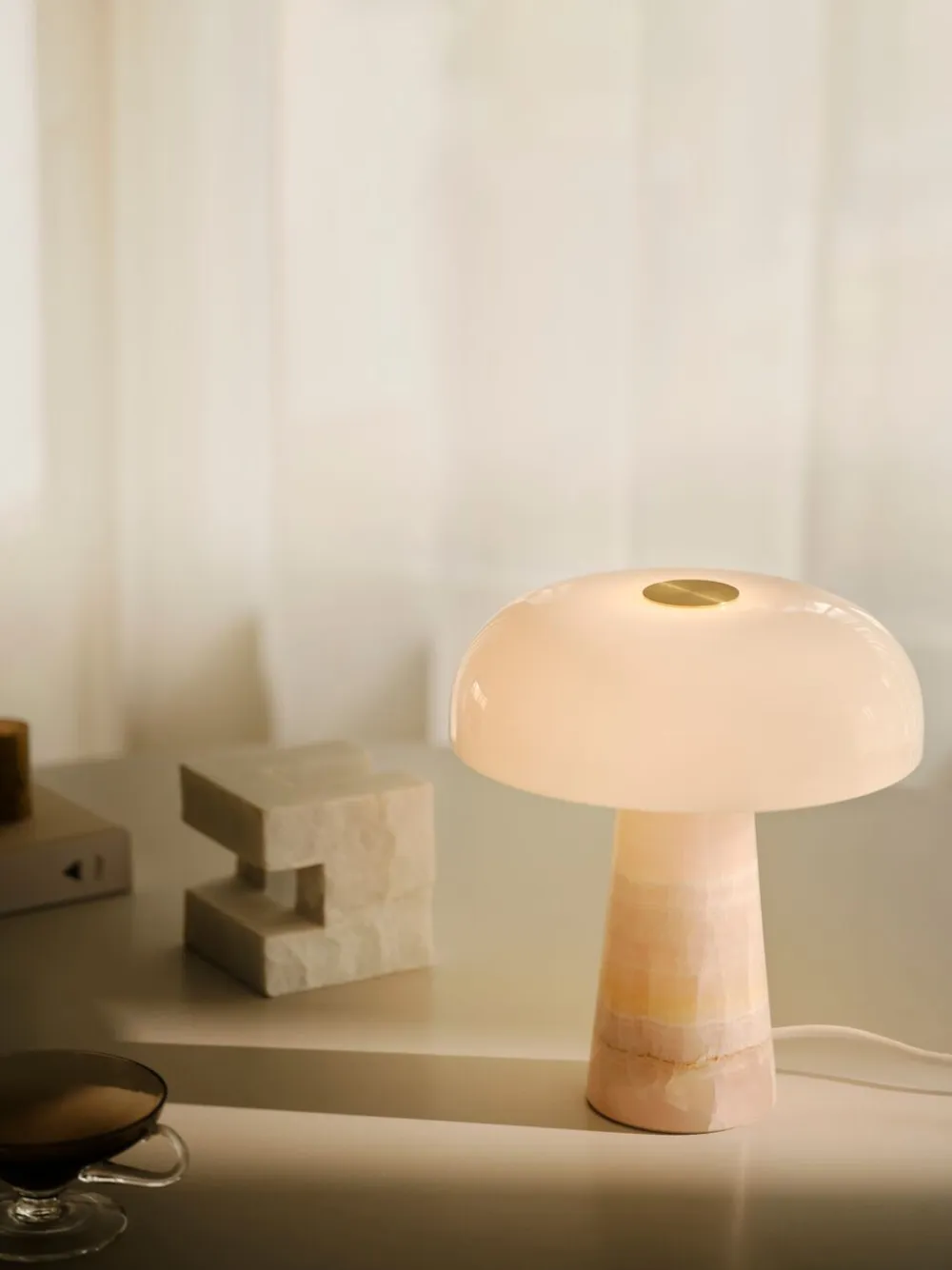 DFTP GLOSSY MINI TABLE E14 G45 PINK JADE