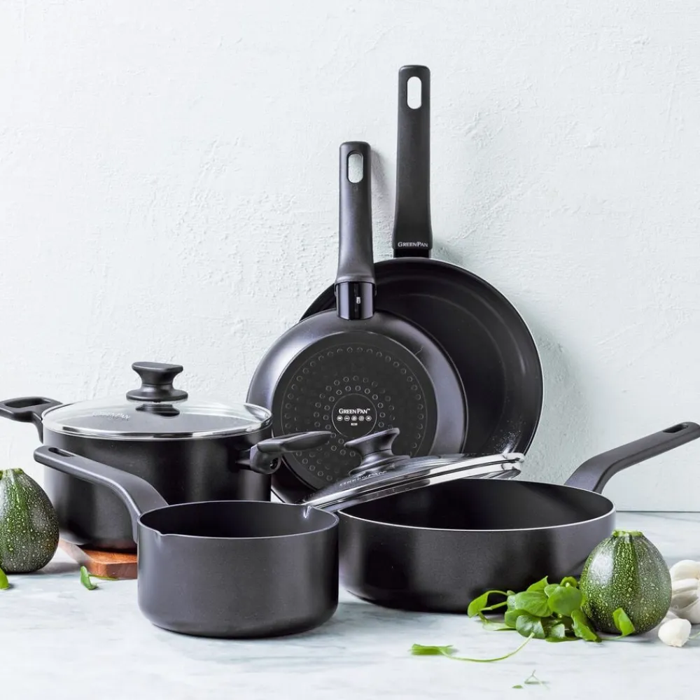 GreenPan GP-ESSEN FBl Alu Perf-ind opn fry set 2pc 20+28 Best