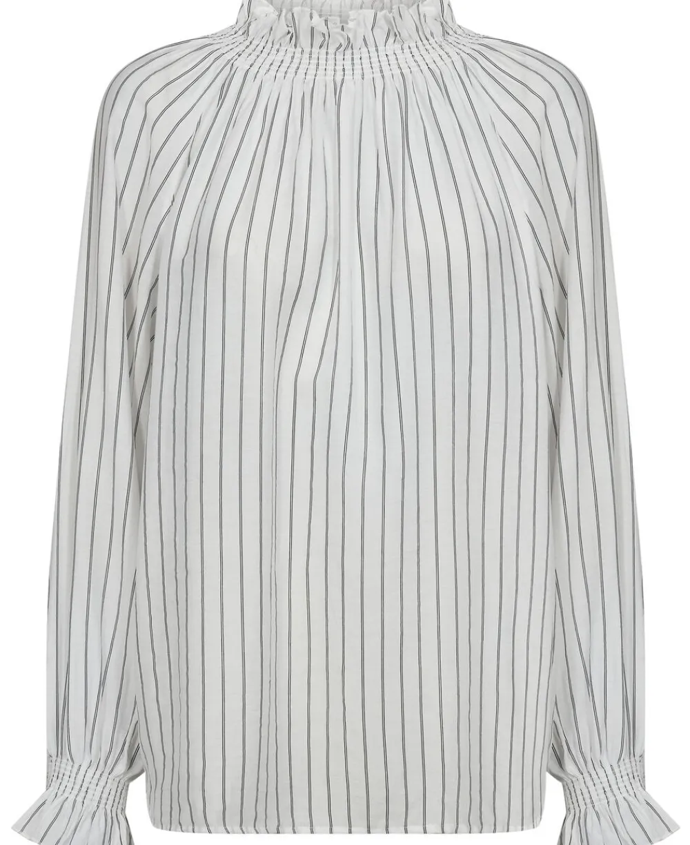 Grady 3 Langærmede bluse med høj krave - LENZINGECOVERO>Magasin du Nord Collection New