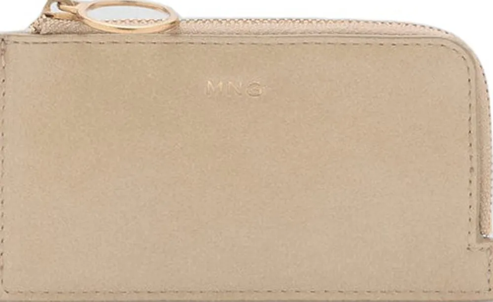Dame MANGO Hammered leather effect card holder