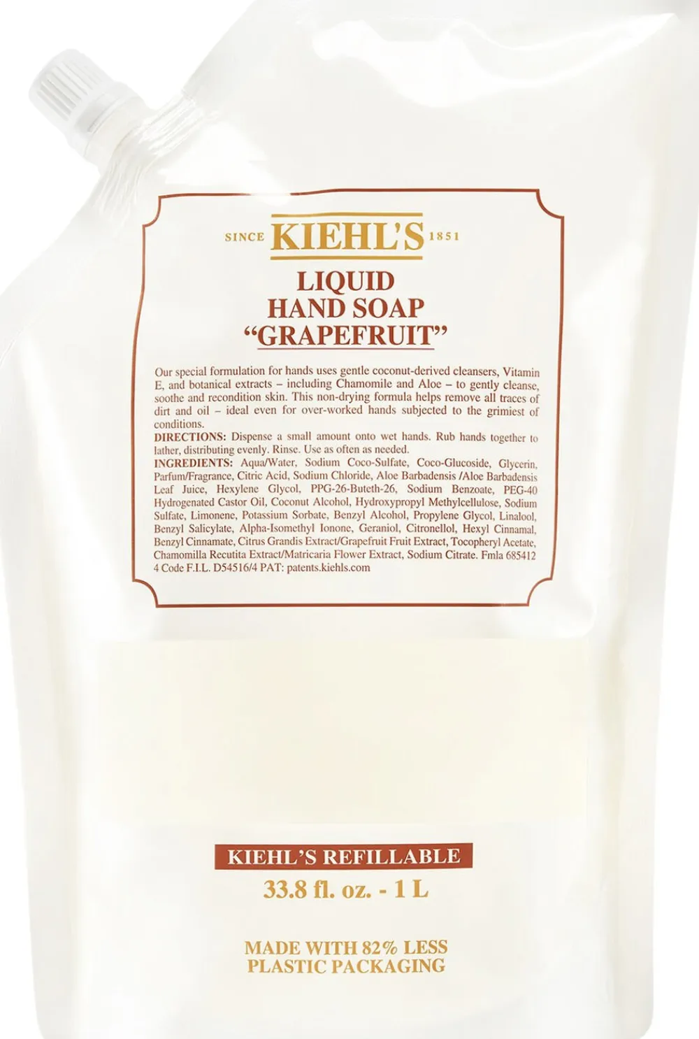 Kiehl's Hand Cleanser Grapefruit Refill