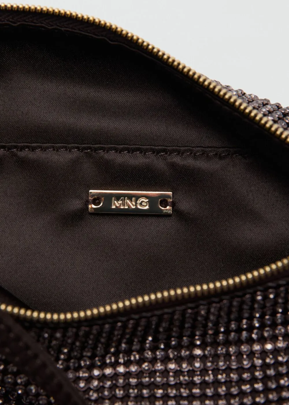 Dame MANGO Handbag with rhinestones
